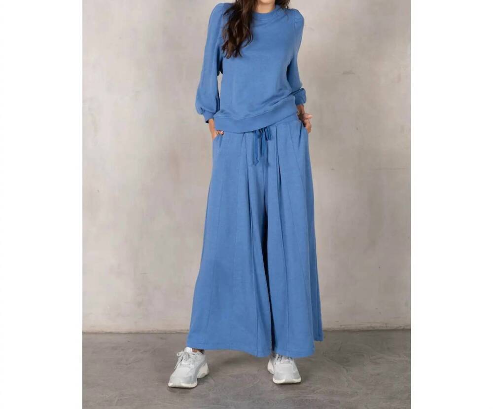 NEW LABIZ FASHION skirty sweatpants lounge set in blue